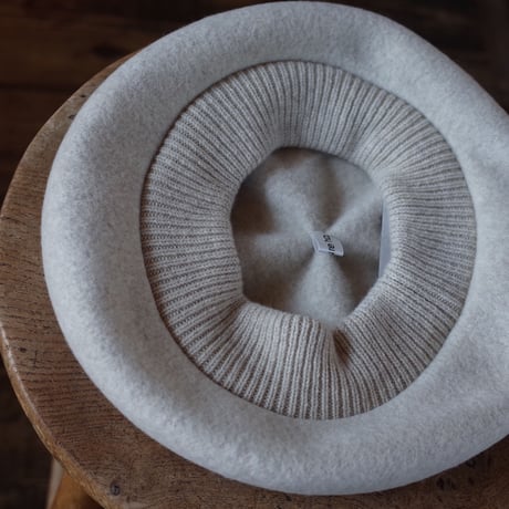 mature ha. トップギャザーリブ ラムベレー beret top gather rib lamb