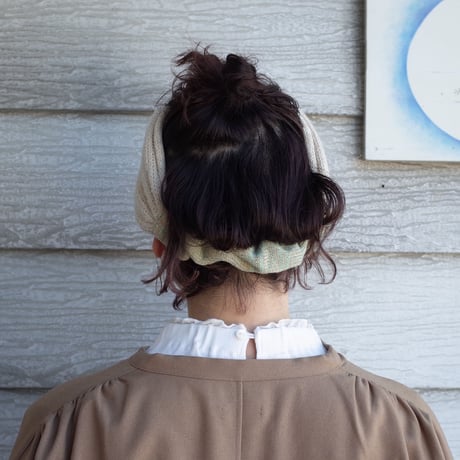 eccomin リバーシブルknitヘアバンド