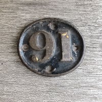 イギリス antique ナンバープレート “91”