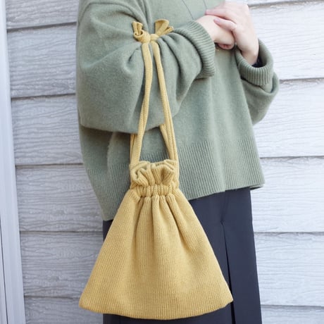eccomin ニット巾着bag