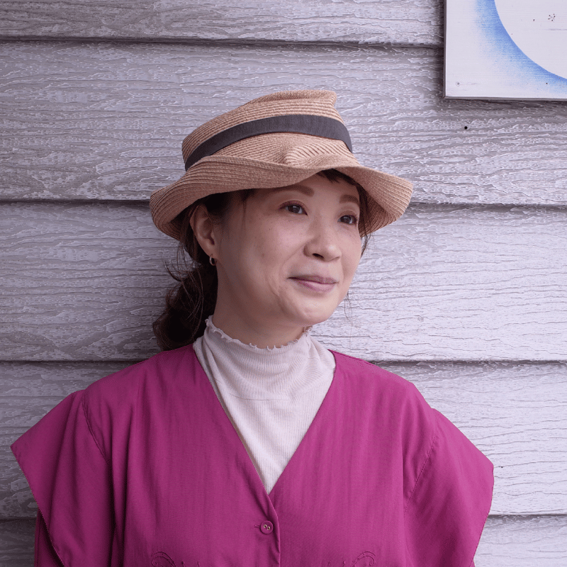 mature ha. ボックスハット BOXED HAT raffia 11cm brim p