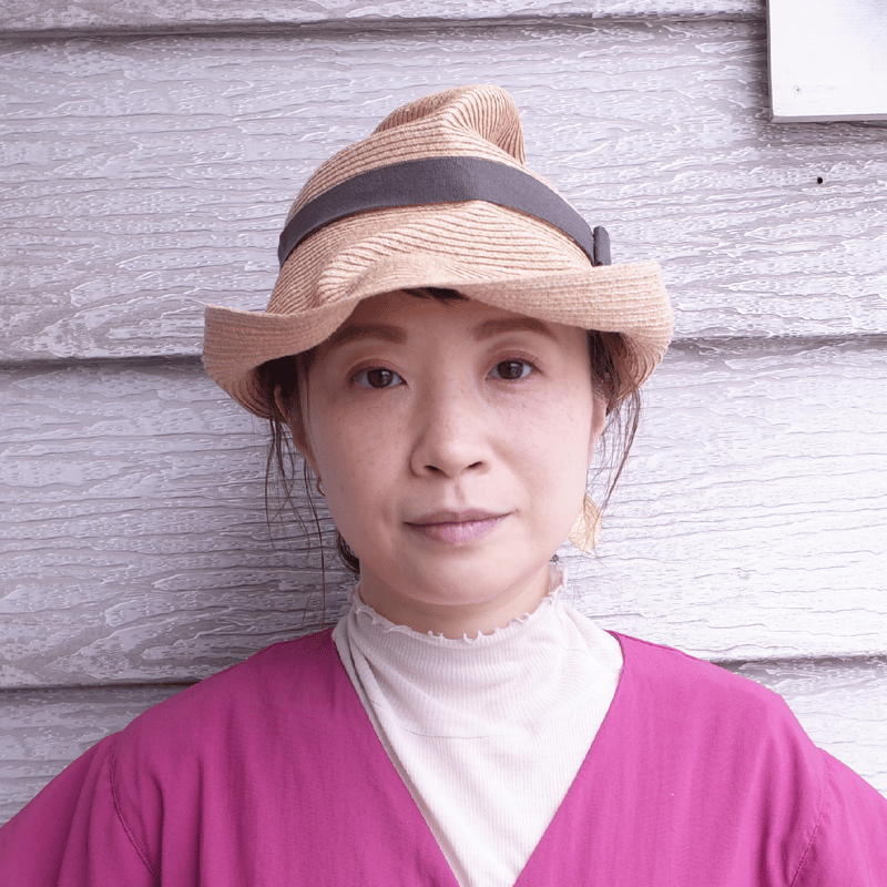 mature ha. ボックスハット BOXED HAT raffia 11cm brim p