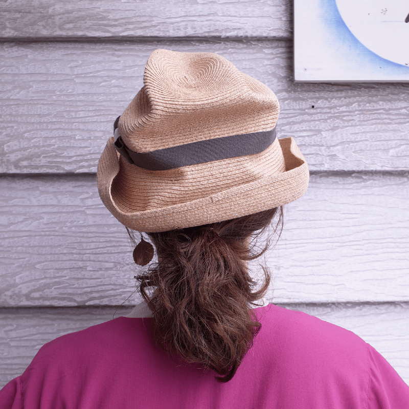 mature ha. ボックスハット BOXED HAT raffia 11cm brim p