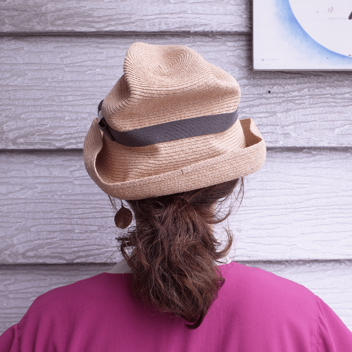 mature ha. ボックスハット BOXED HAT raffia 11cm brim p