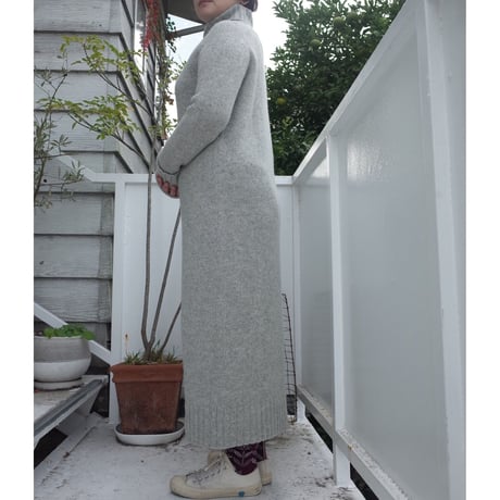 pappus saddle raglan dress サドルラグランニットドレス