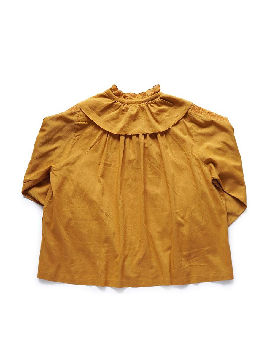 Porter des boutons ワイドカラーブラウス（マンダリン） | moln