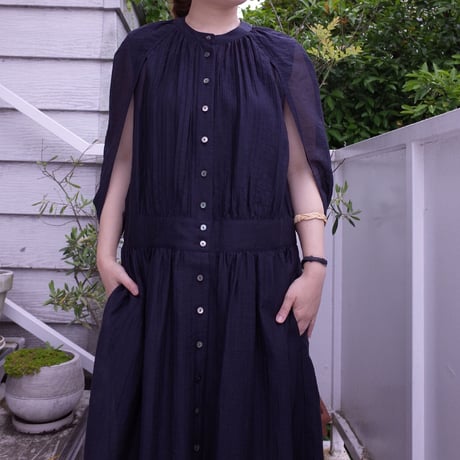 Porter des boutons コクーンワンピース（カラー：ネイビー）