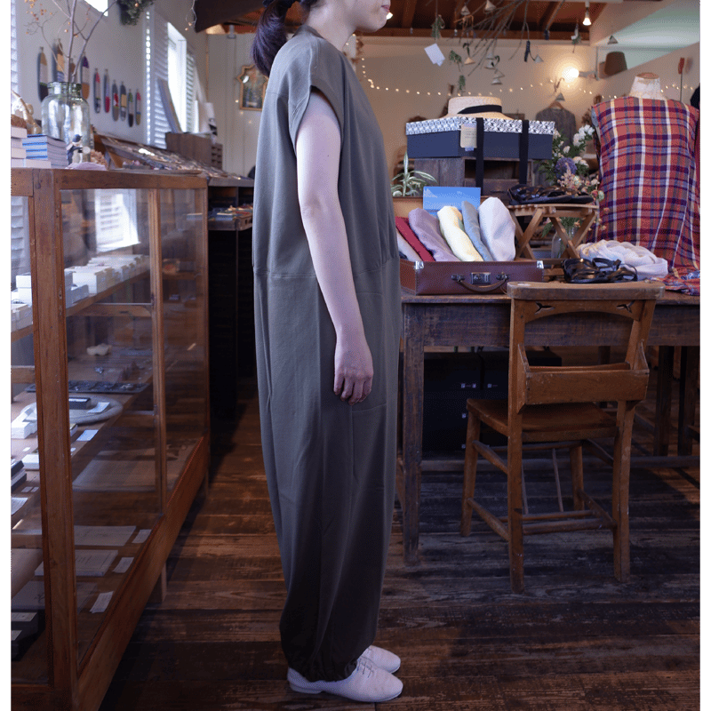 サルエルおールインワン Porter des boutons コットンサルエルオールインワン | moln