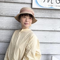 mature ha. ジュートドレープハット（ミドル） カラー：スモーキーピンク
