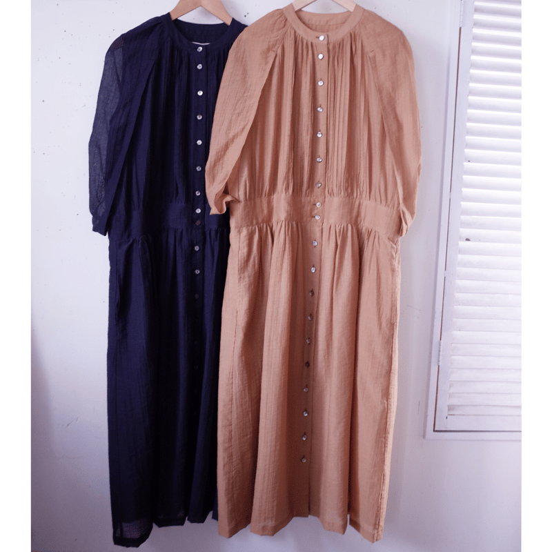 Porter des boutons コクーンワンピース（カラー：ネイビー） | moln