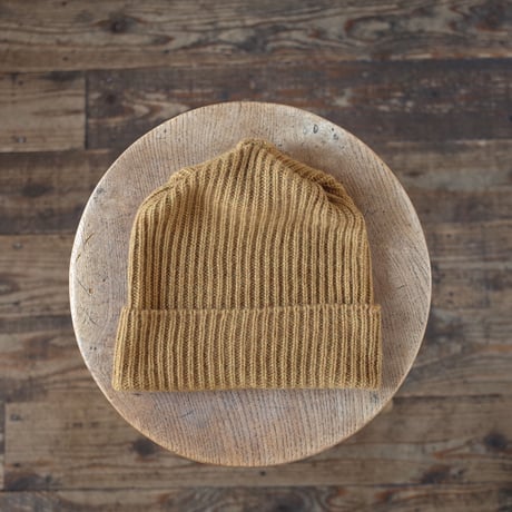 mature ha.  プリーツニットキャップ pleats knit cap