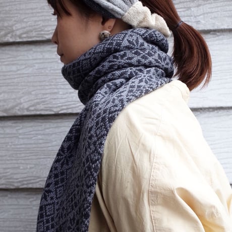 ラトヴィア  メリノwoolマフラー