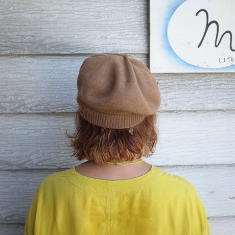 mature ha. トップギャザーリブ ラムベレー beret top gather rib lamb