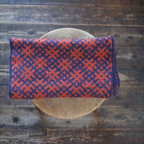 ラトヴィア wool スヌード（オレンジ系）