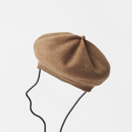 mature ha. トップギャザーリブ ラムベレー beret top gather rib lamb