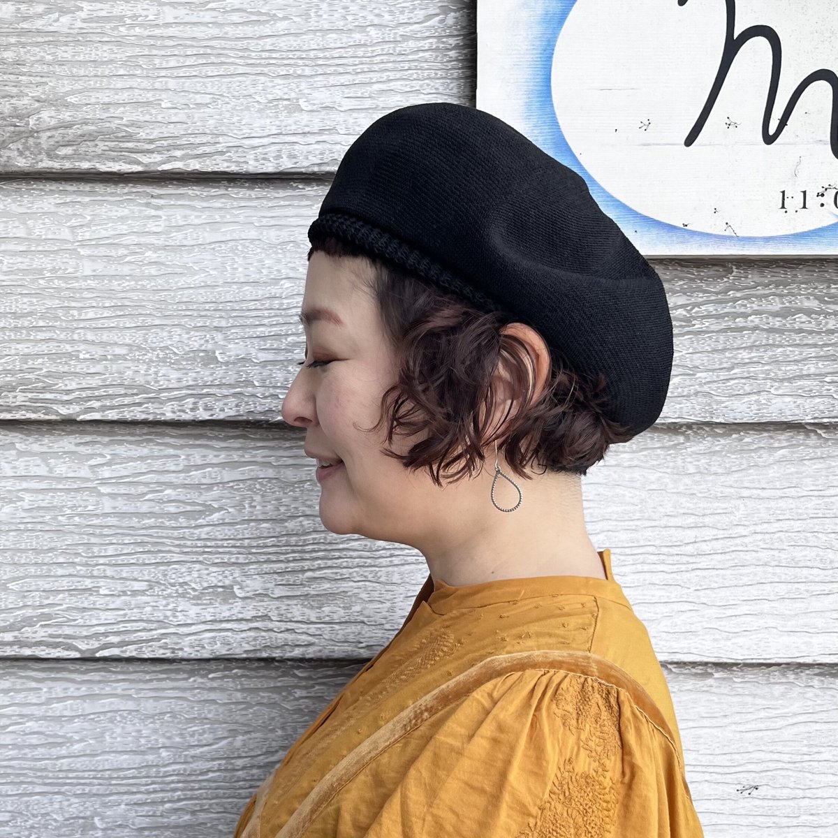 mature ha. シルクベレー beret top gather big silk(カラー mature ha. シルクベレー beret top gather big silk(カラー
