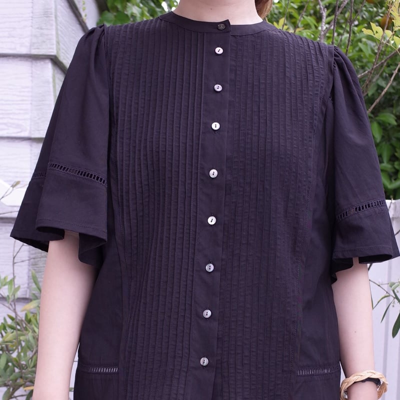 PORTER DES BOUTONS 半袖ブラウス PORTER DES BOUTONS 半袖ブラウス 90d1265dab99b1e9bf9873ff85d710