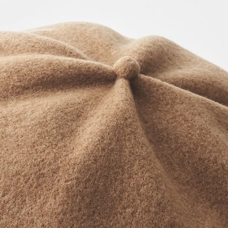 mature ha. トップギャザーリブ ラムベレー beret top gather rib lamb