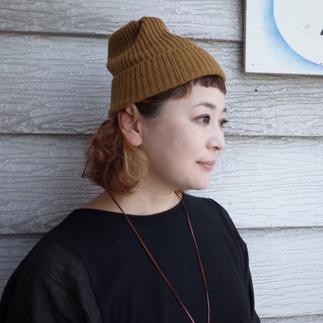 mature ha.  プリーツニットキャップ pleats knit cap