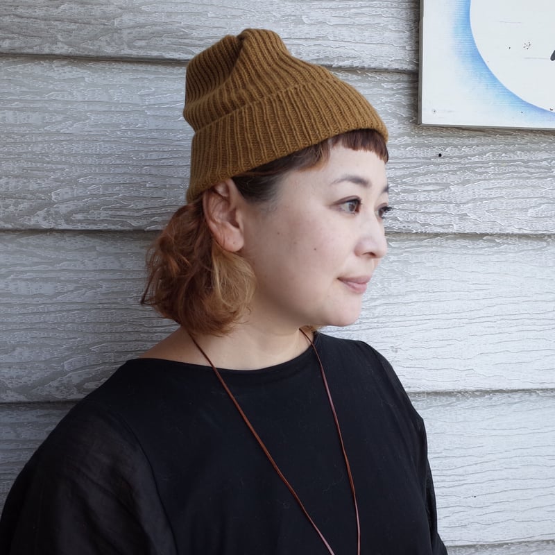mature ha. プリーツニットキャップ pleats knit cap | moln