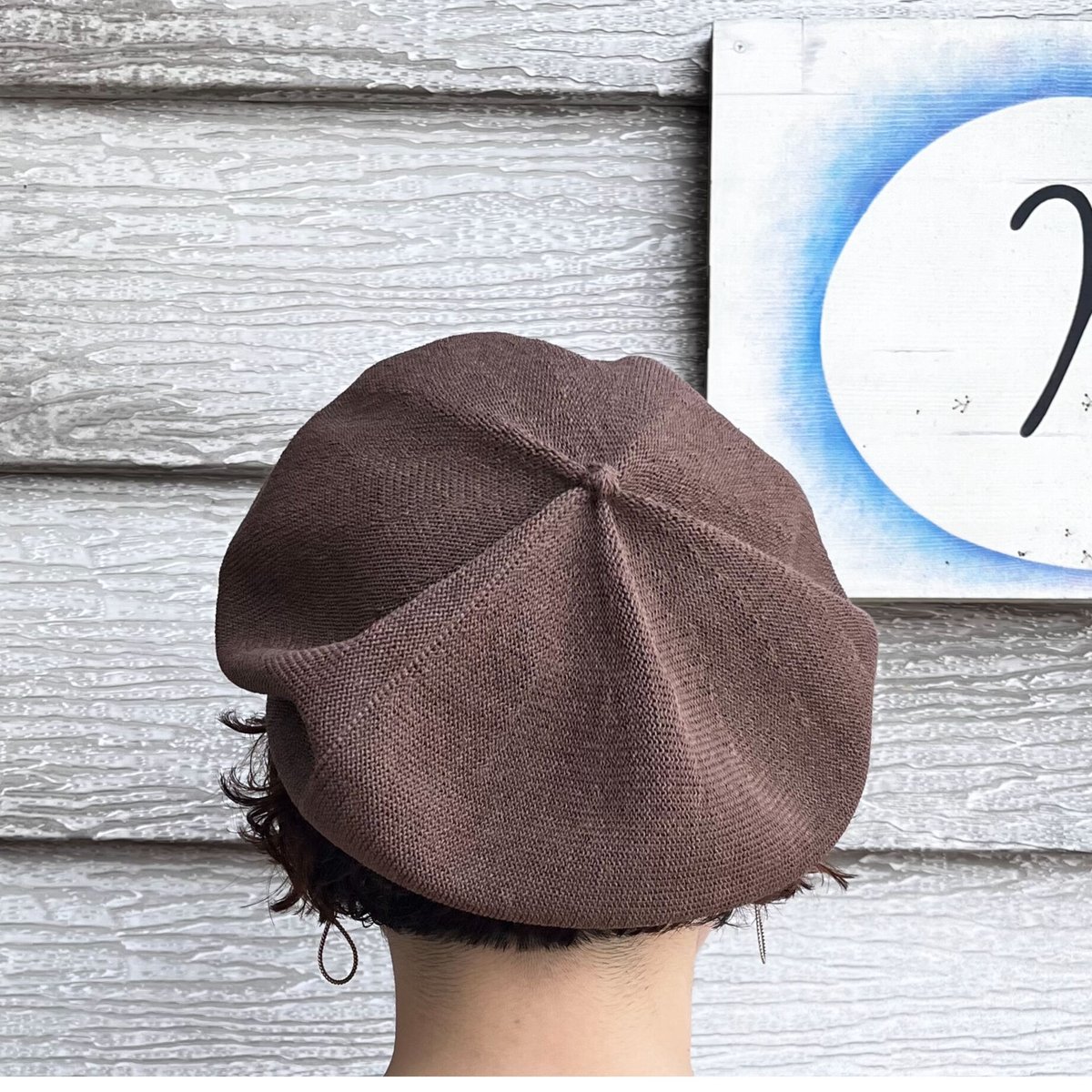 mature ha. シルクベレー beret top gather big silk（カラー