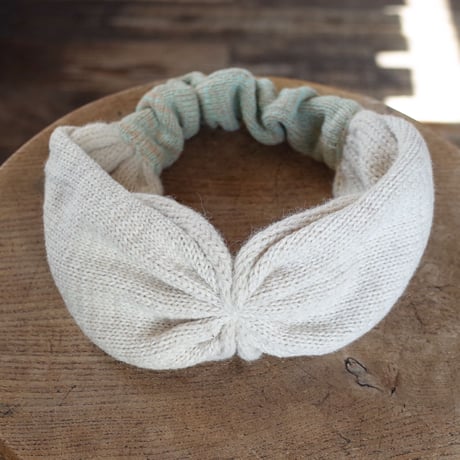 eccomin リバーシブルknitヘアバンド
