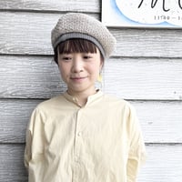 mature ha. リネンニットベレー beret knitted linen