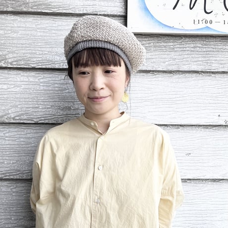帽子 mature ha. baret knitted linen MLK-3121 帽子 mature ha. baret knitted linen MLK-3121 mature ha. knit