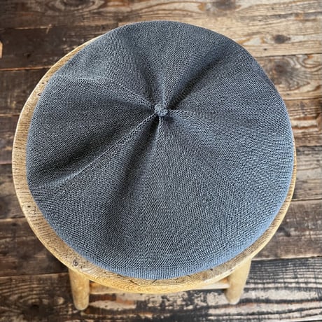 mature ha. シルクベレー beret top gather big silk（カラー：グレー）