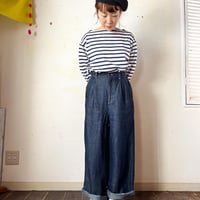 Porter des boutons リネンデニムパンツ（カラー：インディゴ）