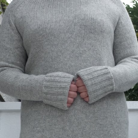 pappus saddle raglan dress サドルラグランニットドレス