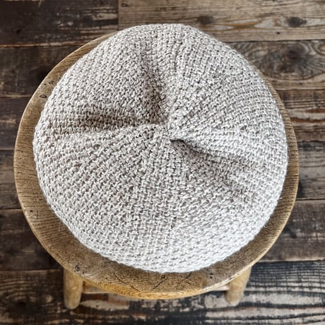 mature ha. リネンニットベレー beret knitted linen