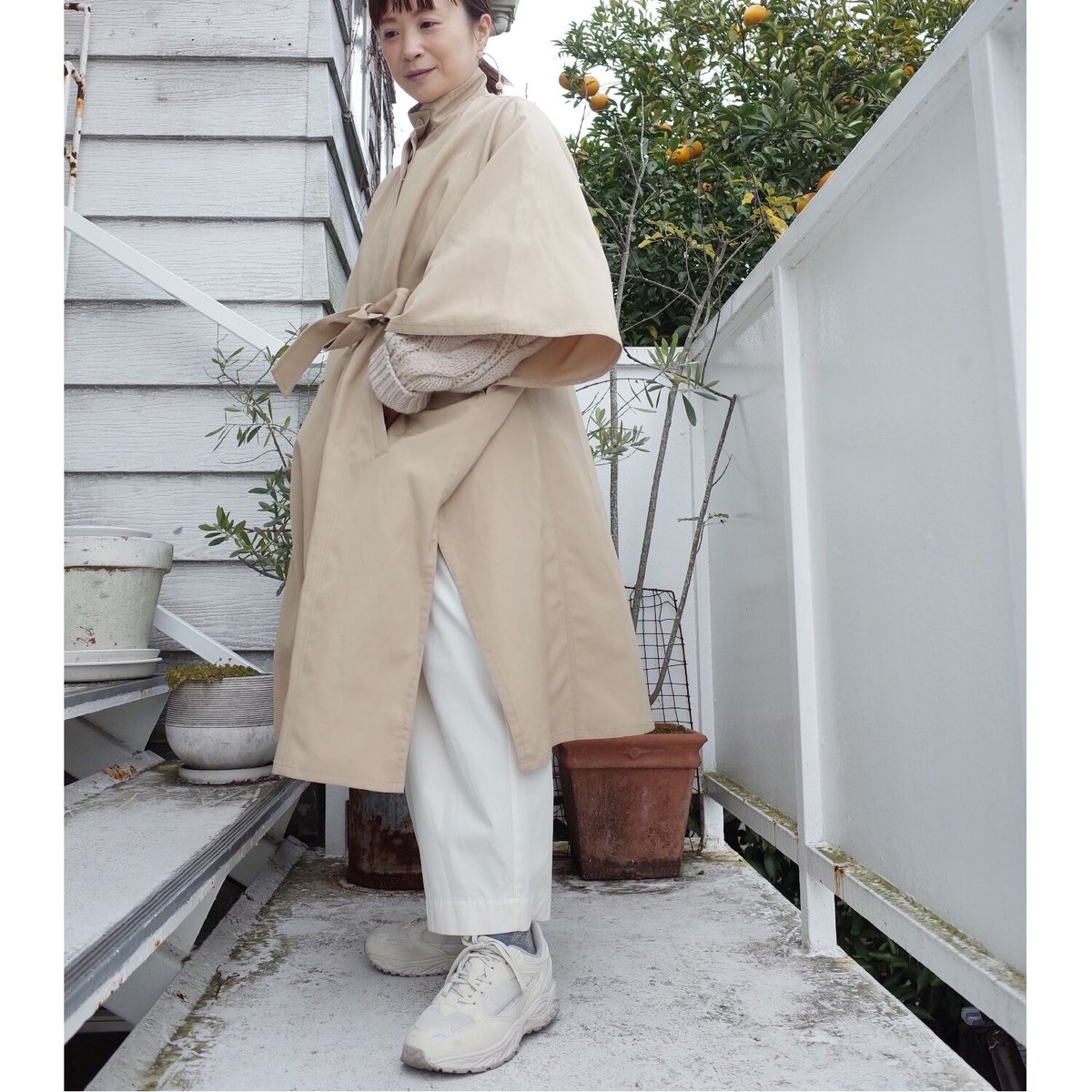 【中古】Porter des boutons ベージュ ロングコート fit=scale-down,w=1200