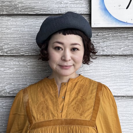 mature ha. シルクベレー beret top gather big silk（カラー：グレー）