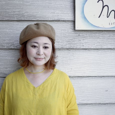 mature ha. トップギャザーリブ ラムベレー beret top gather rib lamb