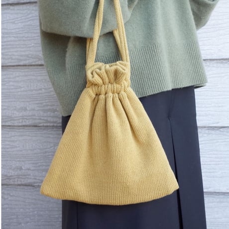 eccomin ニット巾着bag