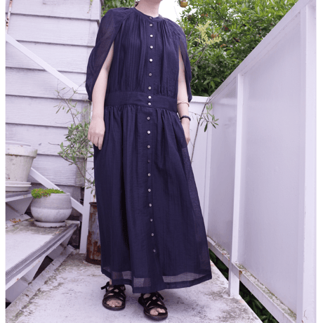 Porter des boutons コクーンワンピース（カラー：ネイビー）