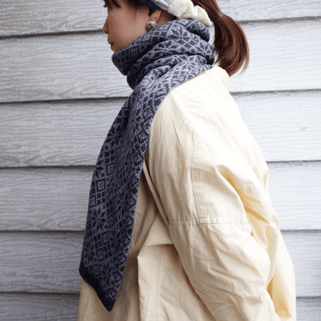 ラトヴィア  メリノwoolマフラー