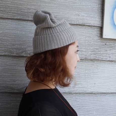 mature ha.  プリーツニットキャップ pleats knit cap