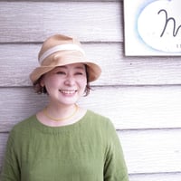 mature ha. BOXED HAT 11cm brim plain tape（natural ×ivory）paper