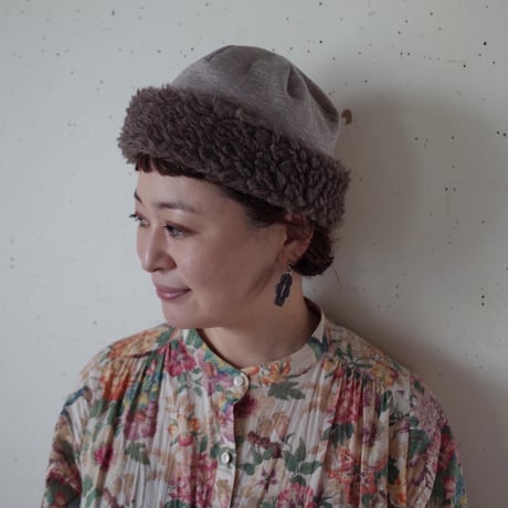 mature ha. マチュアーハ　ニット mature ha.｜マチュアーハ ｜pleats knit cap｜プリーツニット