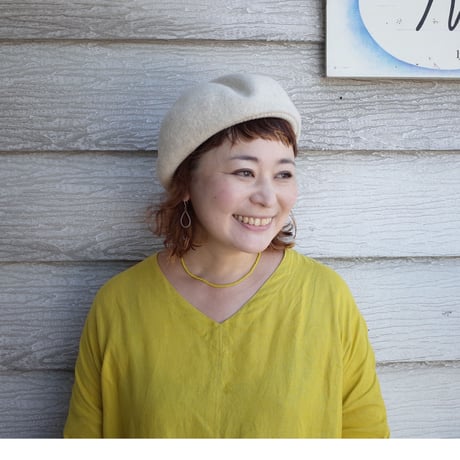 mature ha. トップギャザーリブ ラムベレー beret top gather rib lamb