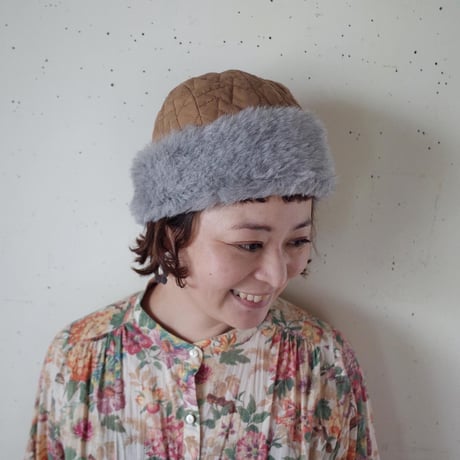 mature ha. キルティングフードキャップ hood cap quilting