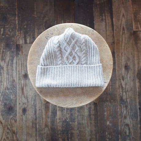 mature ha. エコプレミアプリーツニットキャップ アラン eco premiere pleats knit cap aran