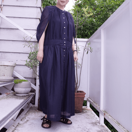 Porter des boutons コクーンワンピース（カラー：ネイビー）