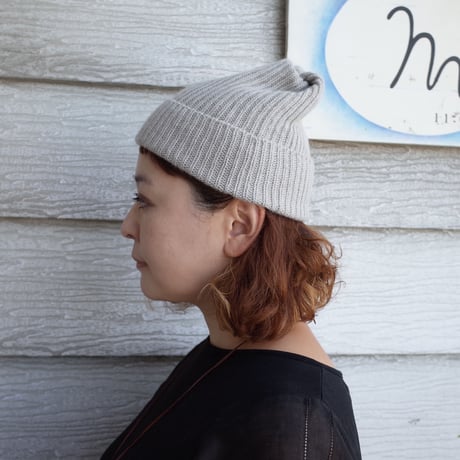 mature ha.  プリーツニットキャップ pleats knit cap