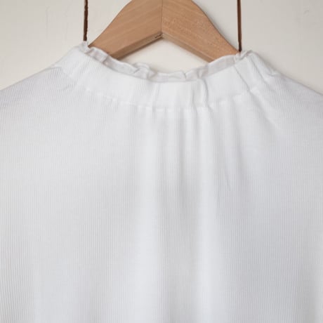 Porter des boutons コットンシルクスリーブプルオーバー