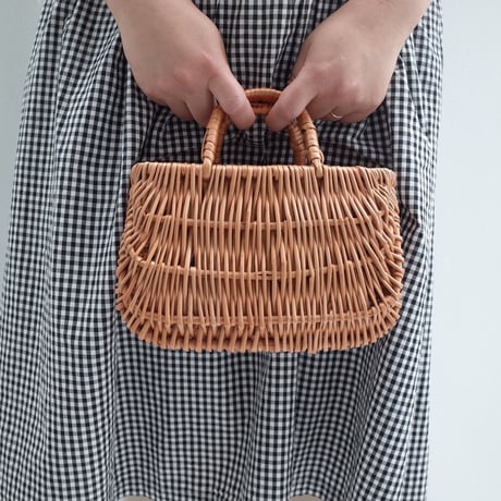 ラトビィア カゴbag 小