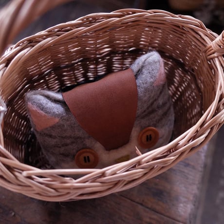 Hand Made Felt NICO ハチワレねこポーチ