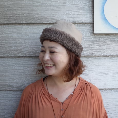 mature ha. ボアフードキャップ hood cap